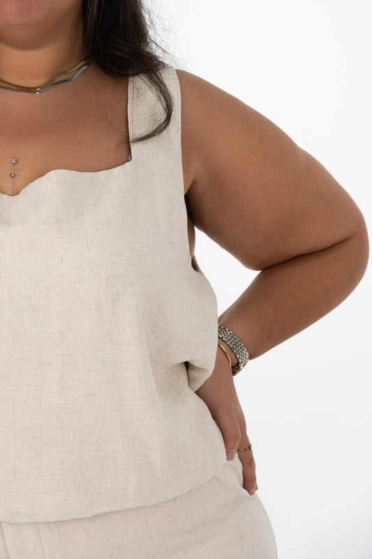 Summer Linen Top